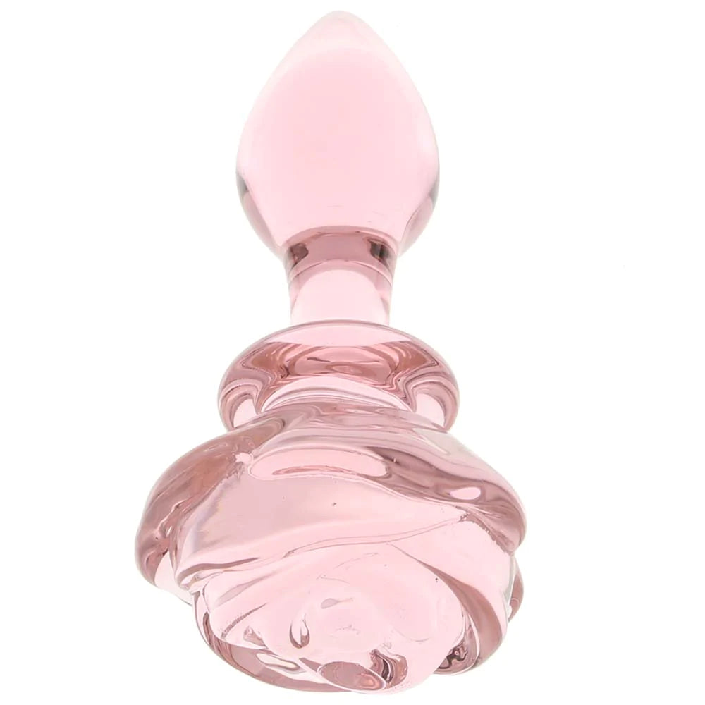 Rose Small Glass Plug